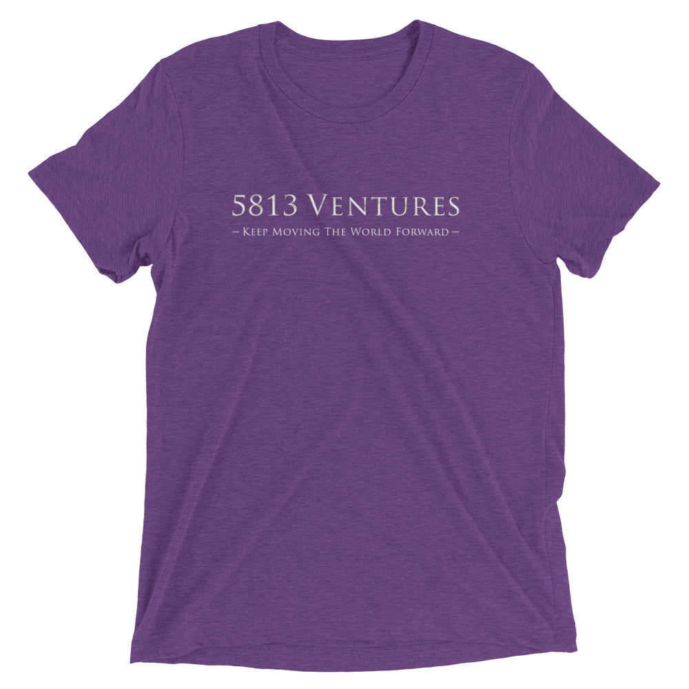 5813 Ventures Logo In Pearl on Unisex Tri-Blend Tee Shirt - 2XL-4XL