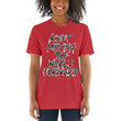 Charcoal Sketch Dreaming To Keep Moving The World Forward on Unisex Tri-Blend Tee Shirt - XL-4XL