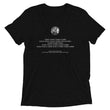 Binary Instructions To Keep Moving The World Forward With Venusian Earth In White on Unisex Tri-Blend Tee Shirt - 2XL-4XL