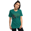 Life Is An Encore Haiku With Wren on Unisex Tri-Blend Tee Shirt