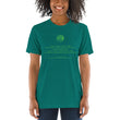 Binary Instructions To Keep Moving The World Forward With Venusian Earth In Green on Unisex Tri-Blend Tee Shirt