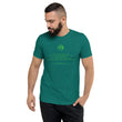 Binary Instructions To Keep Moving The World Forward With Venusian Earth In Green on Unisex Tri-Blend Tee Shirt