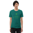 Binary Instructions To Keep Moving The World Forward With Venusian Earth In Green on Unisex Tri-Blend Tee Shirt