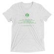 Binary Instructions To Keep Moving The World Forward With Venusian Earth In Green on Unisex Tri-Blend Tee Shirt