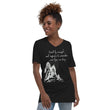 Lead By Example Haiku With Mountain Shrines on Unisex Short Sleeve V-Neck T-Shirt