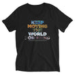 Environmental Causes Keep Moving The World Forward on Unisex Short Sleeve V-Neck T-Shirt