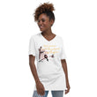 Life Is An Encore Haiku With Wren on Unisex Short Sleeve V-Neck T-Shirt