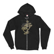 Matsuo Basho Haiku With Bonsai on Unisex Zip Hoodie