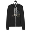 Always Win Now Haiku With Butterfly on Unisex Zip Hoodie