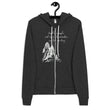 Lead By Example Haiku With Mountain Shrines on Unisex Zip Hoodie