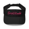 Gratitude In Star Rose Quartz Embroidery on Visor