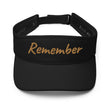 Remember In Celluloid Embroidery on Visor