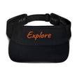 Explore In Amber Embroidery on Visor