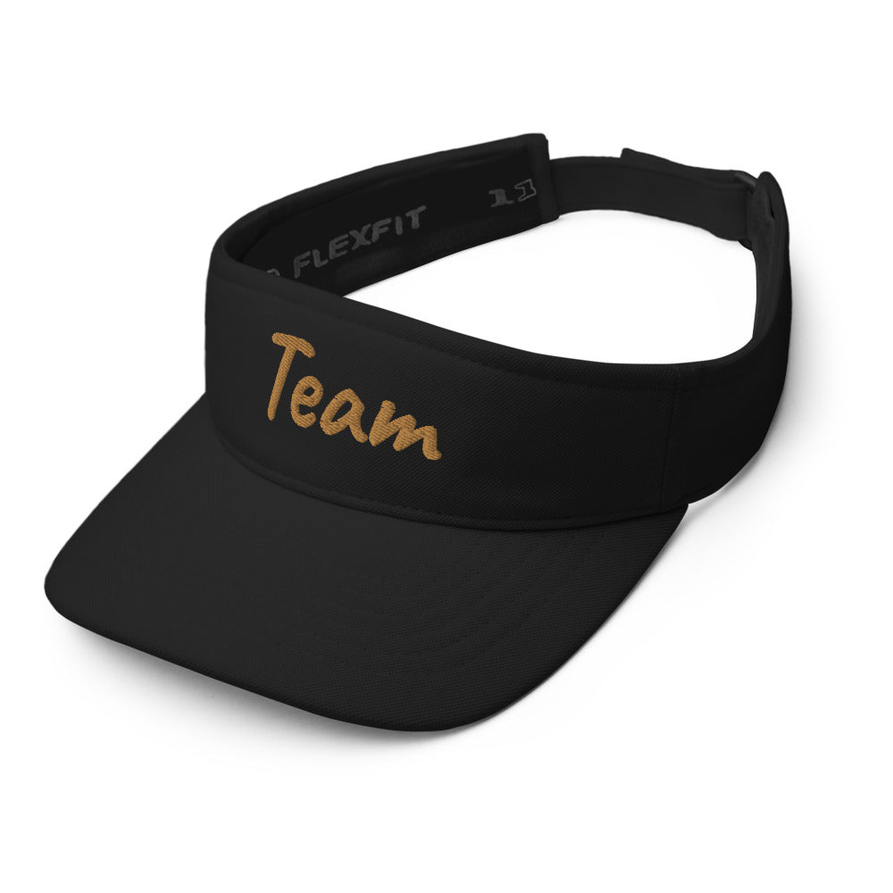 Team In Celluloid Embroidery on Visor