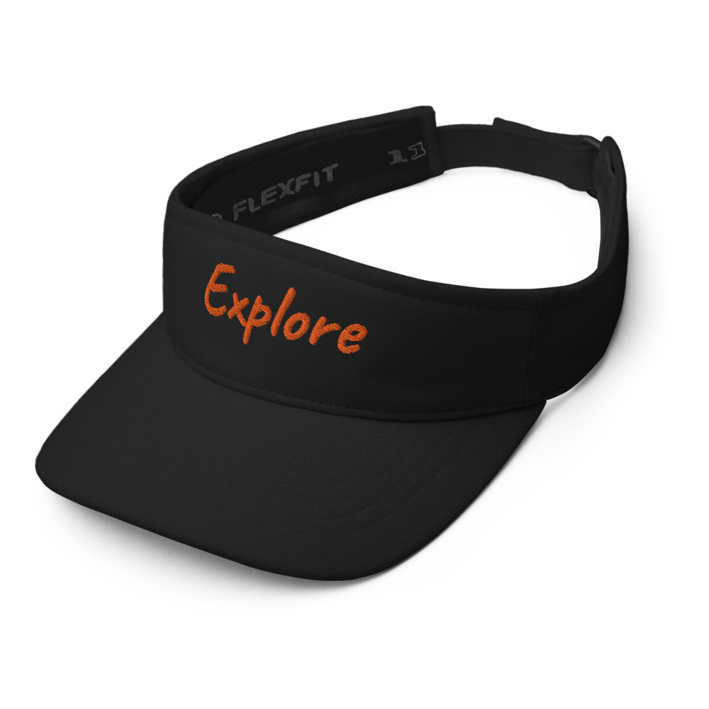 Explore In Amber Embroidery on Visor