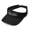 Wealth In Silver Embroidery on Visor