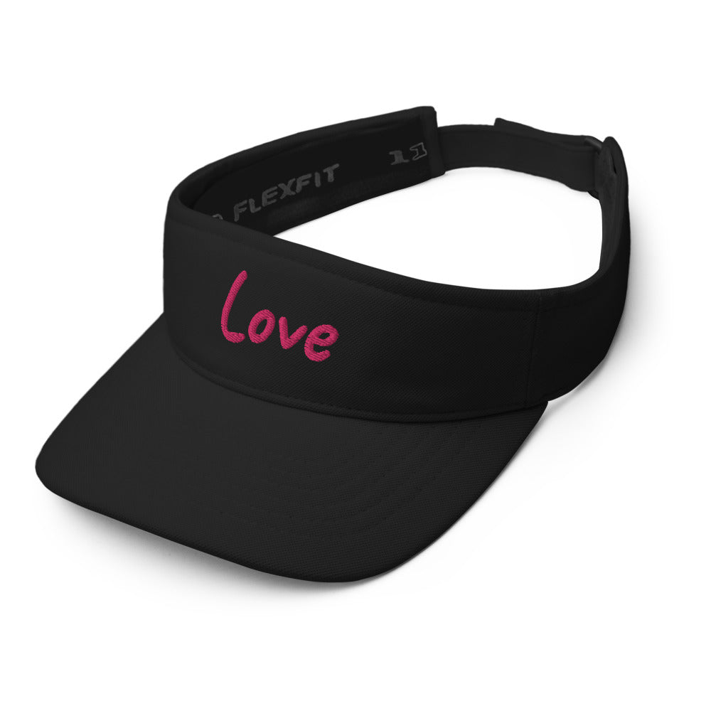 Love In Star Rose Quartz Embroidery on Visor