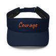 Courage In Amber Embroidery on Visor