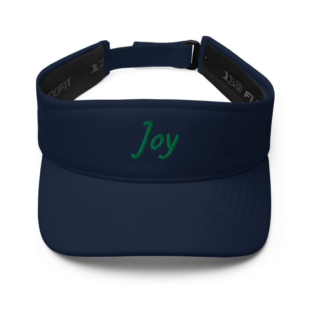 Joy In Emerald Embroidery on Visor