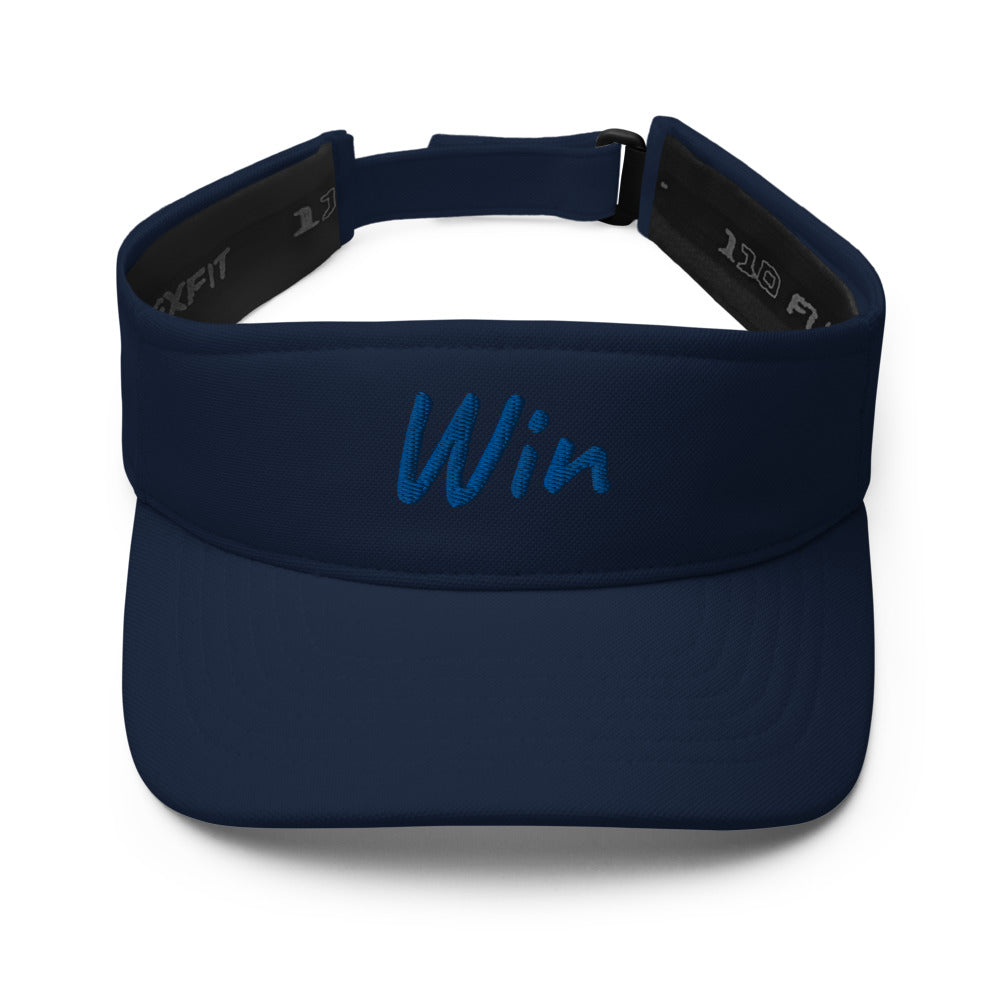 Win In Sapphire Embroidery on Visor