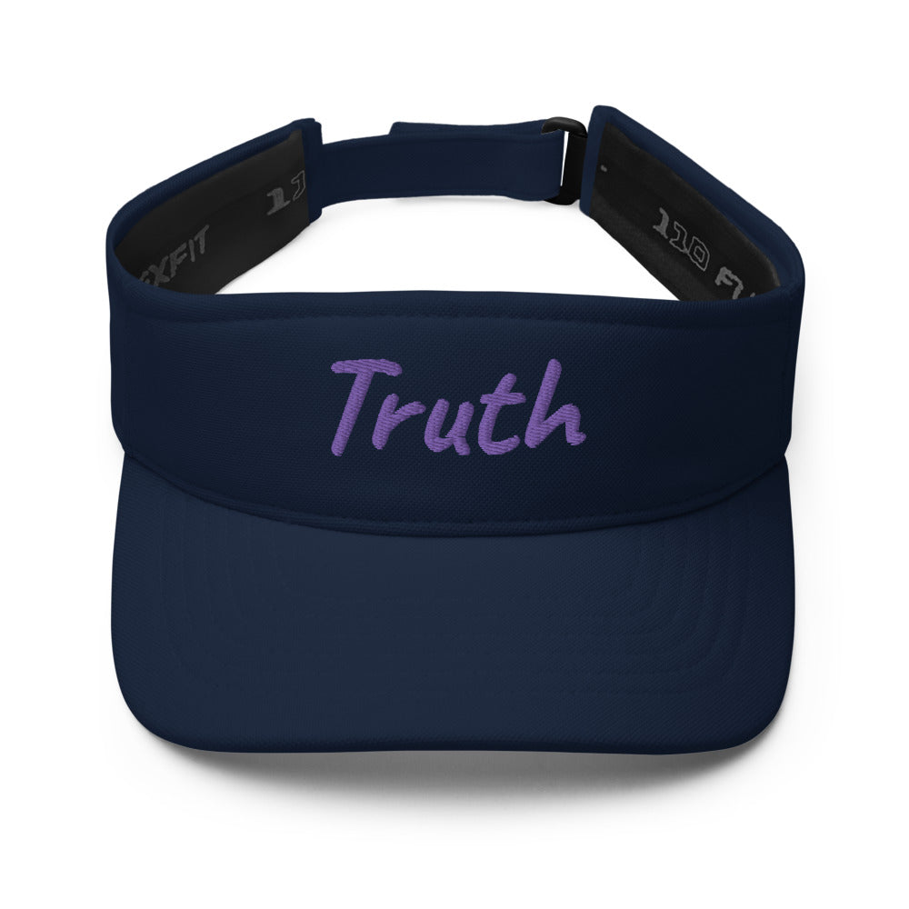 Truth In Amethyst Embroidery on Visor