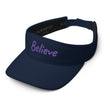 Believe In Amethyst Embroidery on Visor