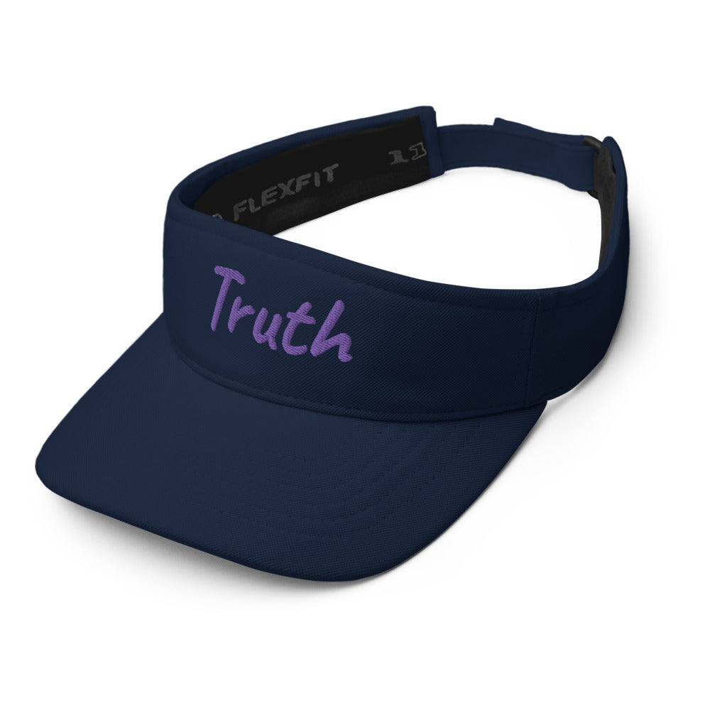 Truth In Amethyst Embroidery on Visor