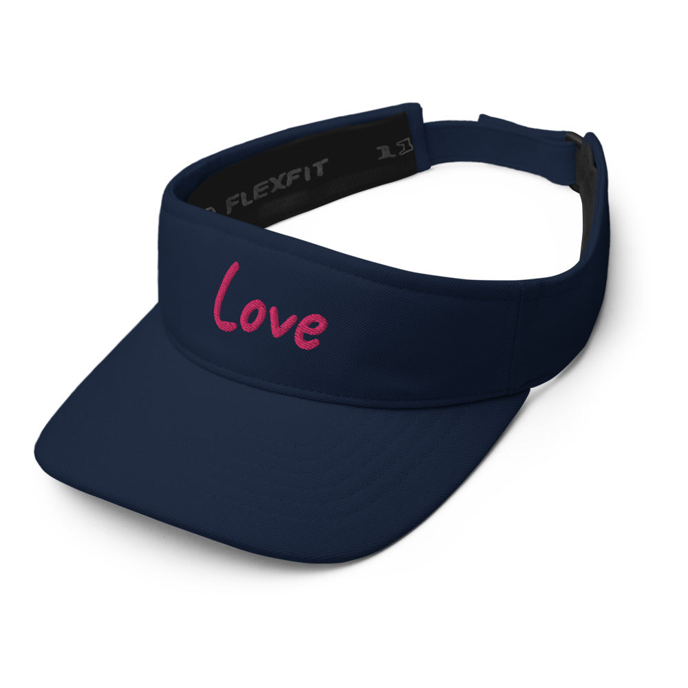 Love In Star Rose Quartz Embroidery on Visor