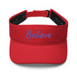 Believe In Amethyst Embroidery on Visor