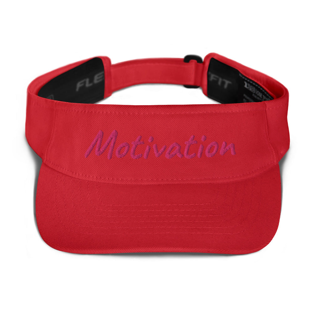 Motivation In Star Rose Quartz Embroidery on Visor