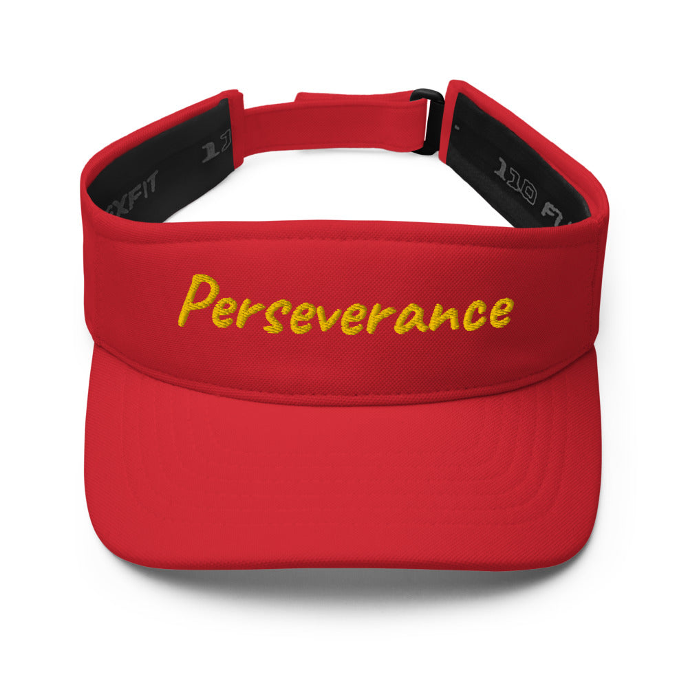 Perseverance In Gold Embroidery on Visor