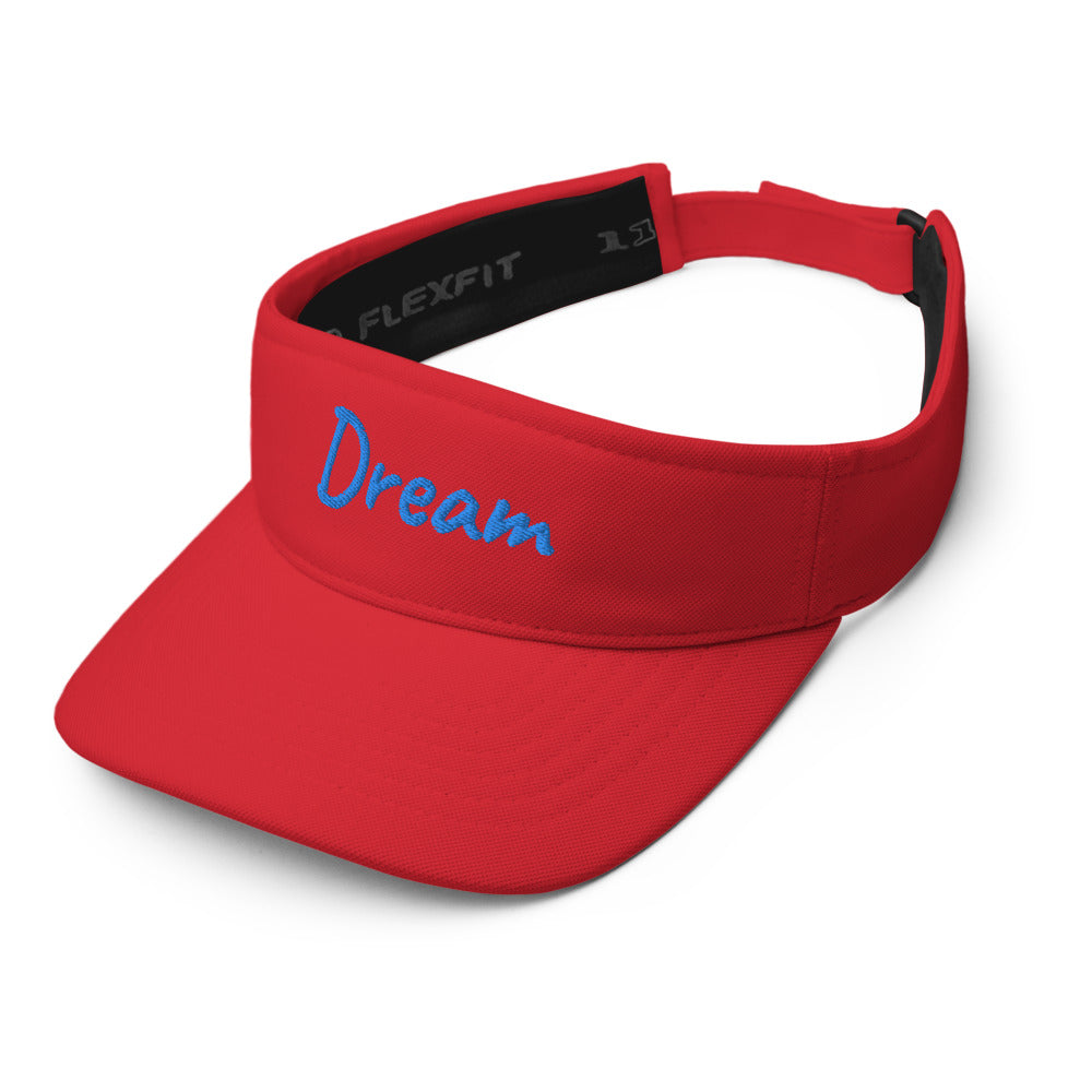 Dream In Sapphire Embroidery on Visor