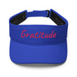 Gratitude In Star Rose Quartz Embroidery on Visor