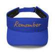 Remember In Celluloid Embroidery on Visor