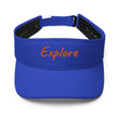 Explore In Amber Embroidery on Visor