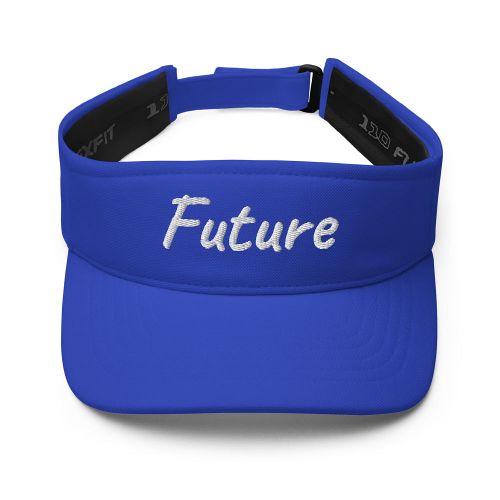 Future In Pearl Embroidery on Visor