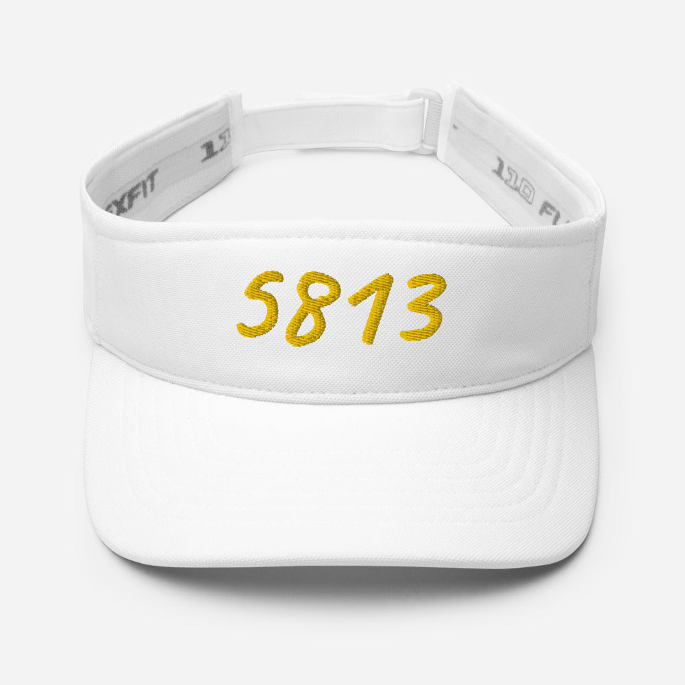 5813 In Gold Embroidery on Visor