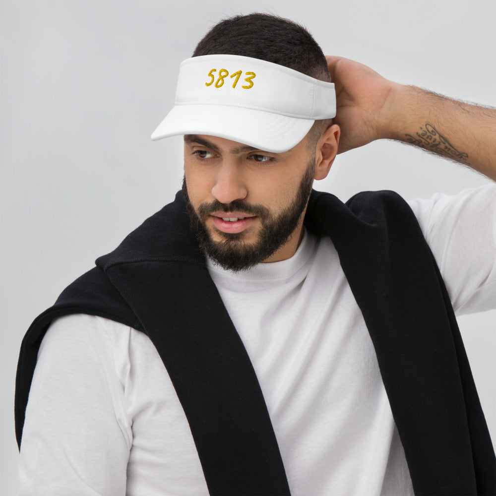 5813 In Gold Embroidery on Visor