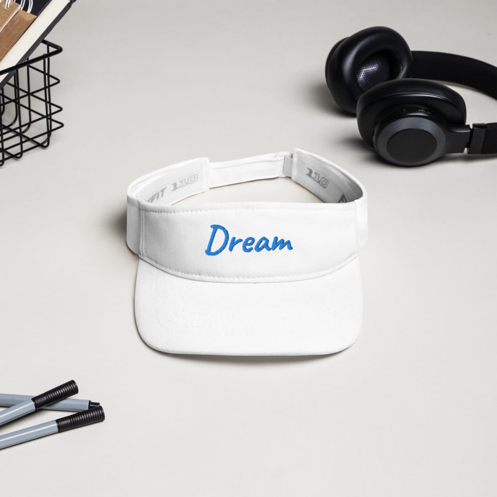 Dream In Sapphire Embroidery on Visor