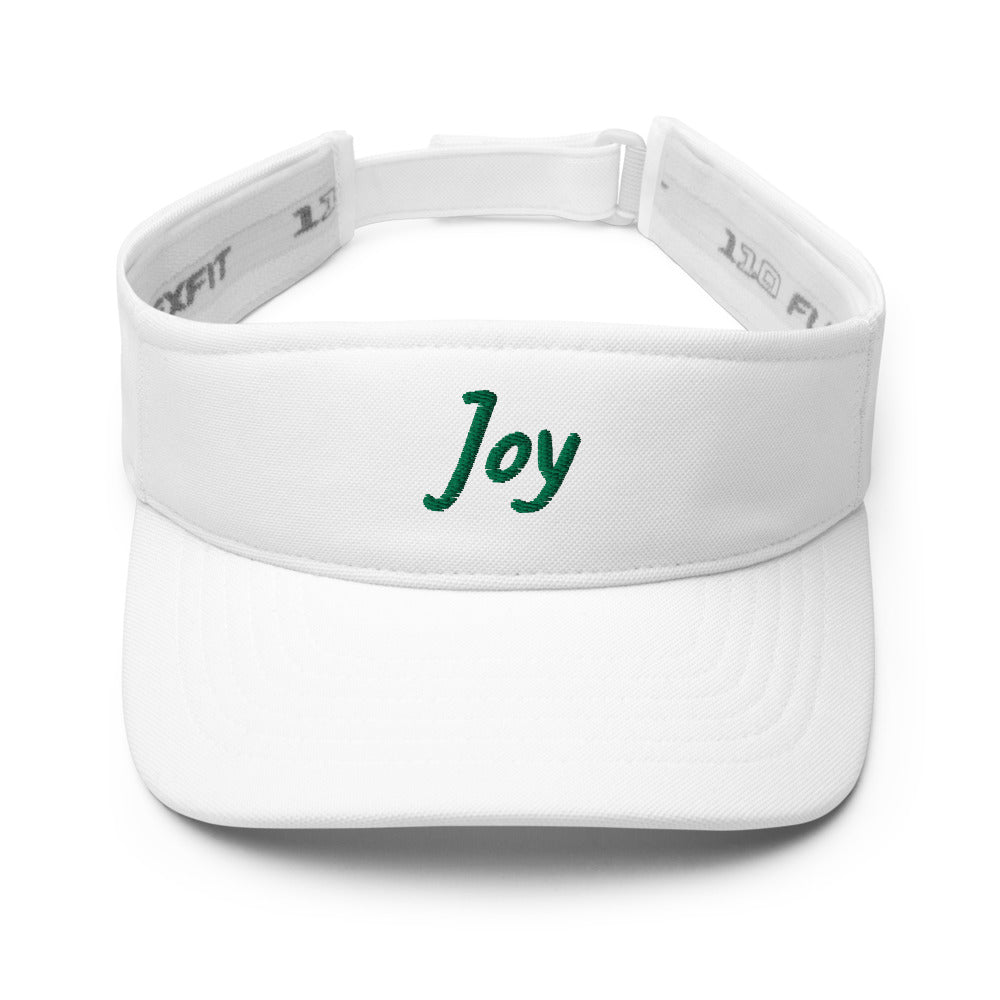 Joy In Emerald Embroidery on Visor