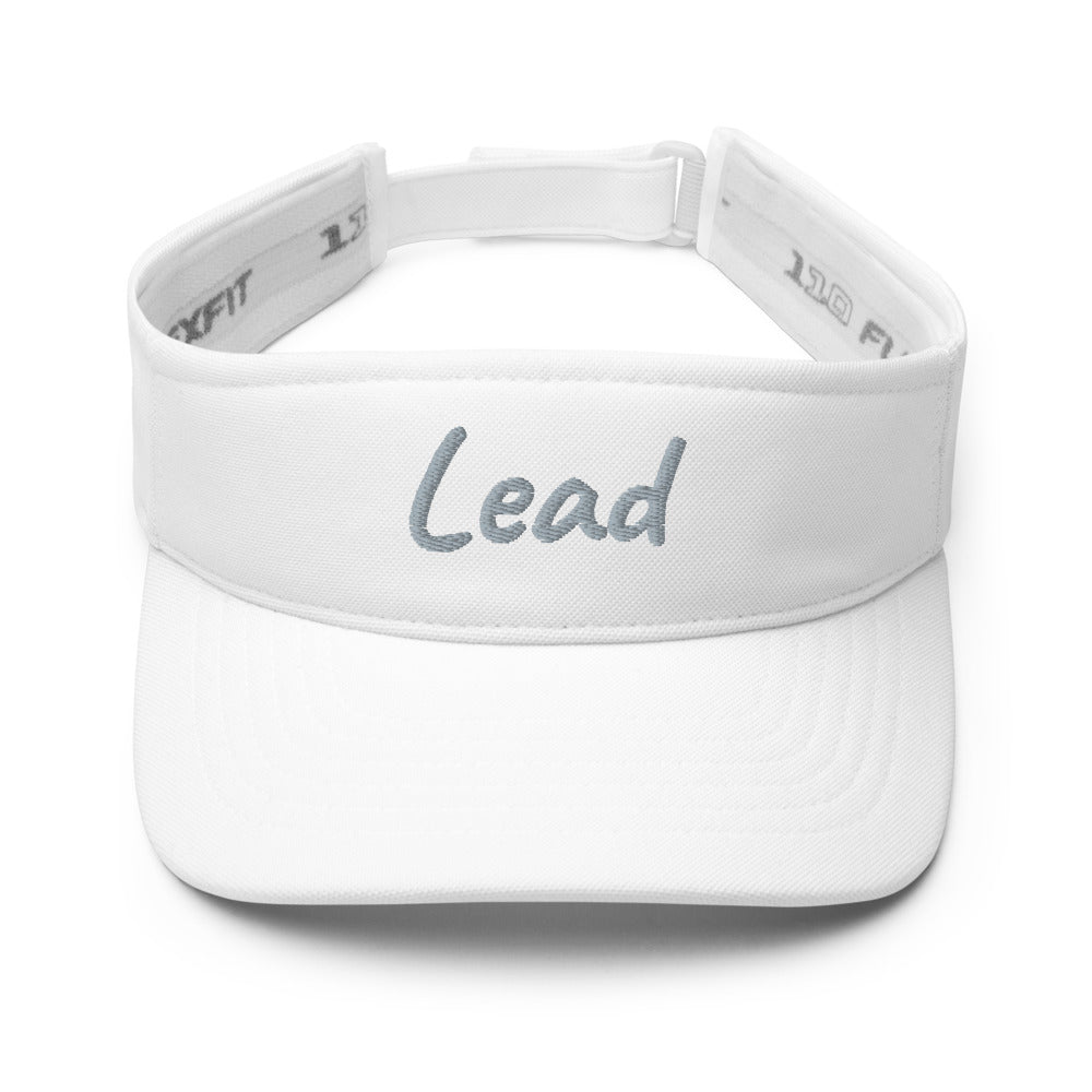 Lead In Silver Embroidery on Visor