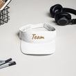 Team In Celluloid Embroidery on Visor