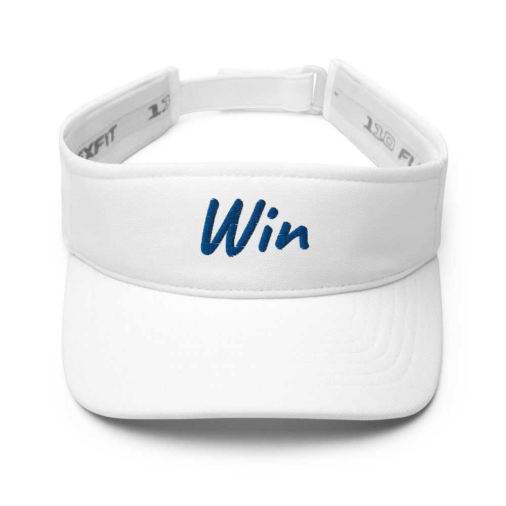 Win In Sapphire Embroidery on Visor