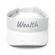 Wealth In Silver Embroidery on Visor