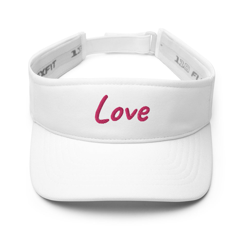 Love In Star Rose Quartz Embroidery on Visor