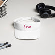 Love In Star Rose Quartz Embroidery on Visor