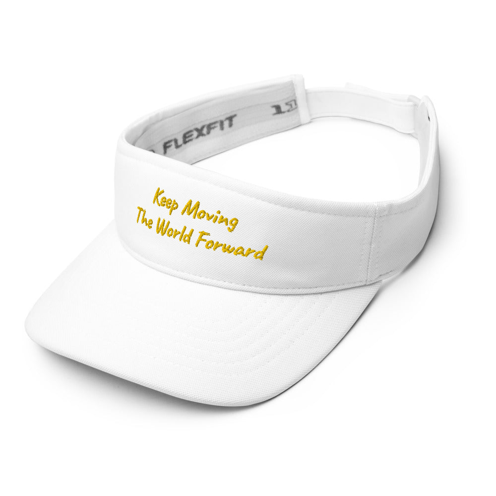 Keep Moving The World Forward In Gold Embroidery on Visor