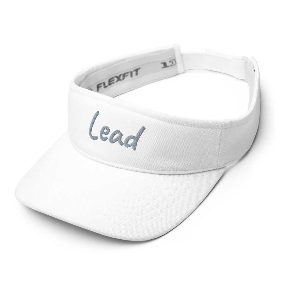 Lead In Silver Embroidery on Visor