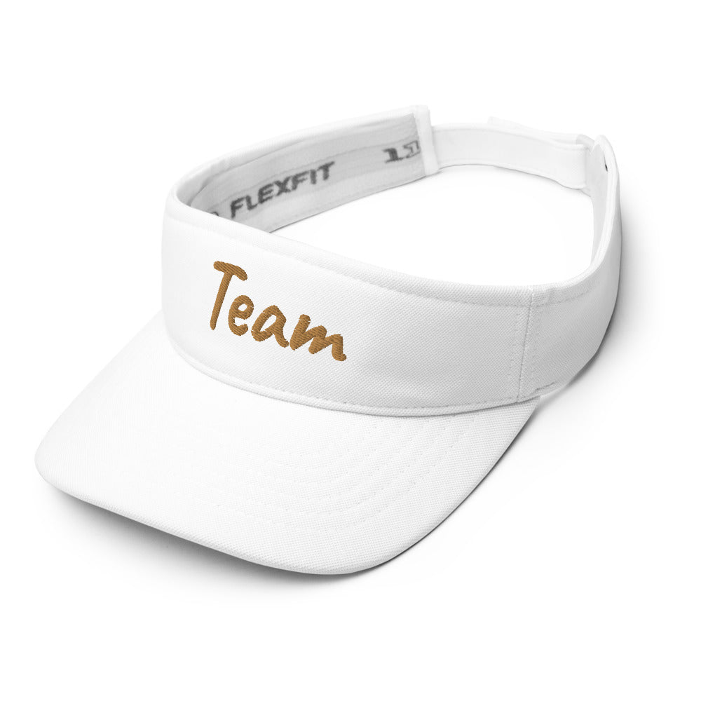 Team In Celluloid Embroidery on Visor