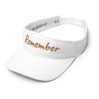 Remember In Celluloid Embroidery on Visor